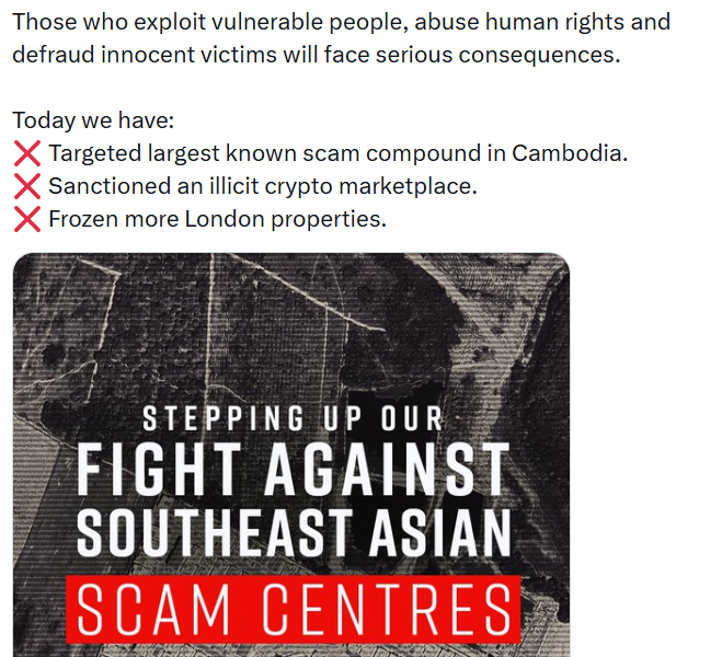 UK Sanctions Xinbi to Isolate It From the Legitimate Crypto Ecosystem