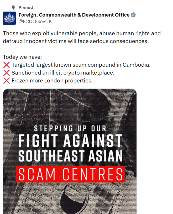 UK Sanctions Xinbi to Isolate It From the Legitimate Crypto Ecosystem