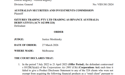 Australia Court Fines Binance $6.9 Million over Client Onboarding Failures