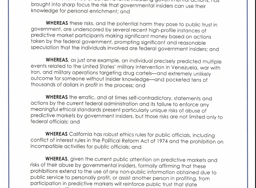 California, US Government, United States, Prediction Markets