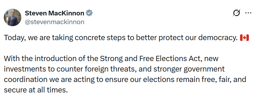 Canada Eyes Ban on Crypto Political Donations