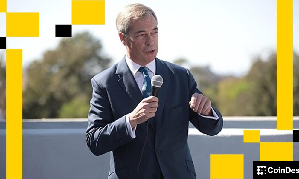 Nigel Farage invests in UK BTC treasury firm Stack BTC