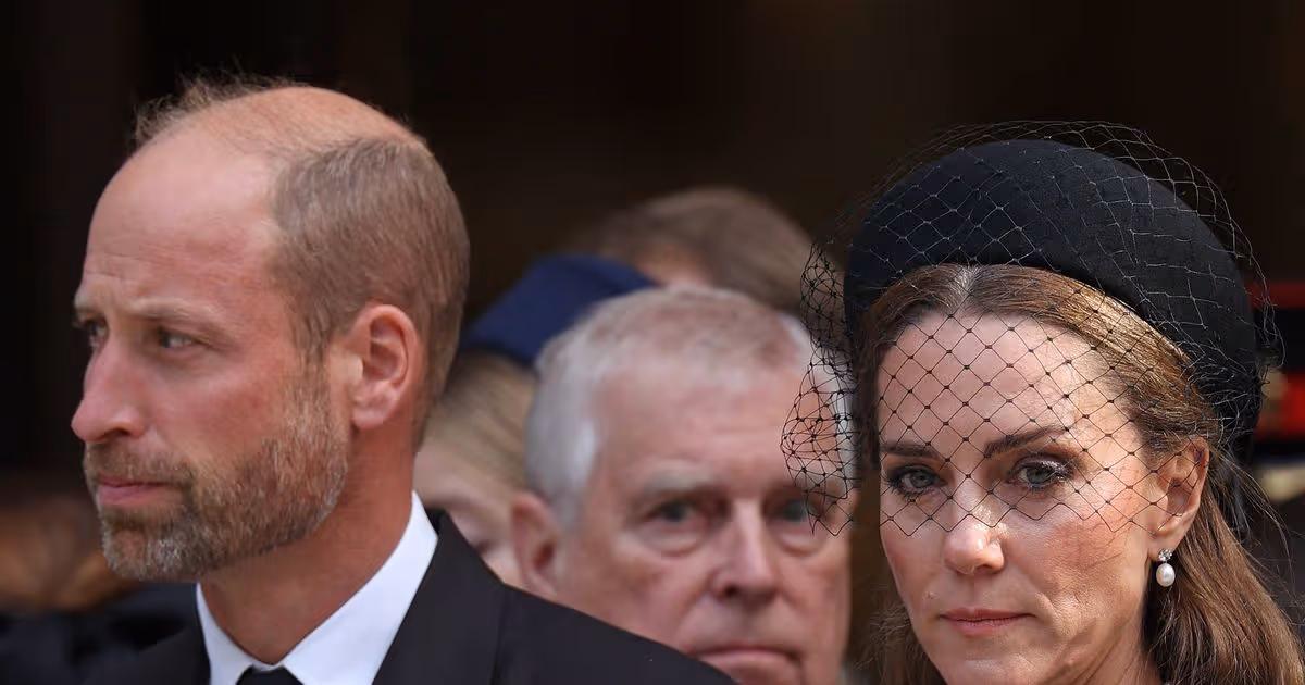 Kate Middleton's four-word comment to William after Andrew chat spotted by lip reader