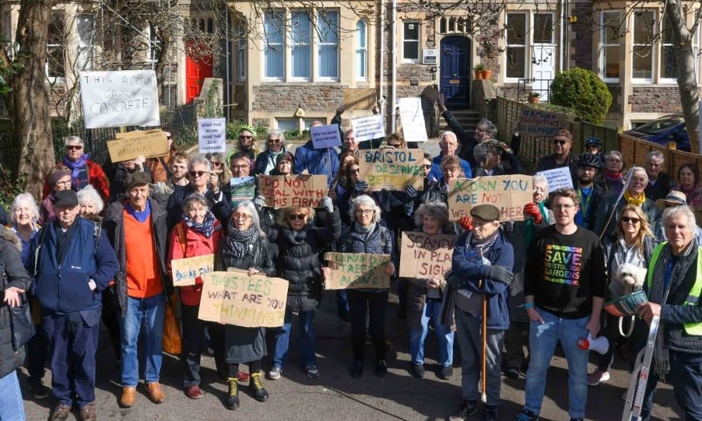 Protest outside property developer to save Bristol Zoo heritage site