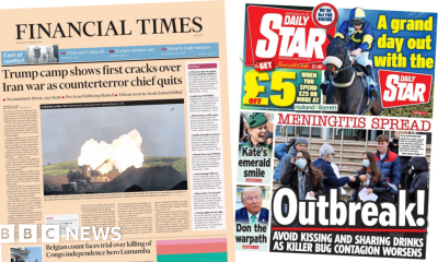 'First cracks' in Trump camp over Iran war and UK tackles meningitis outbreak