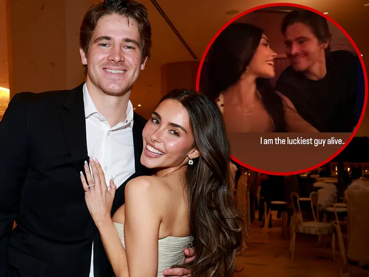 justin herbert and madison beer getty comp