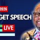 Finance Minister Godongwana presents 2026 Budget Speech