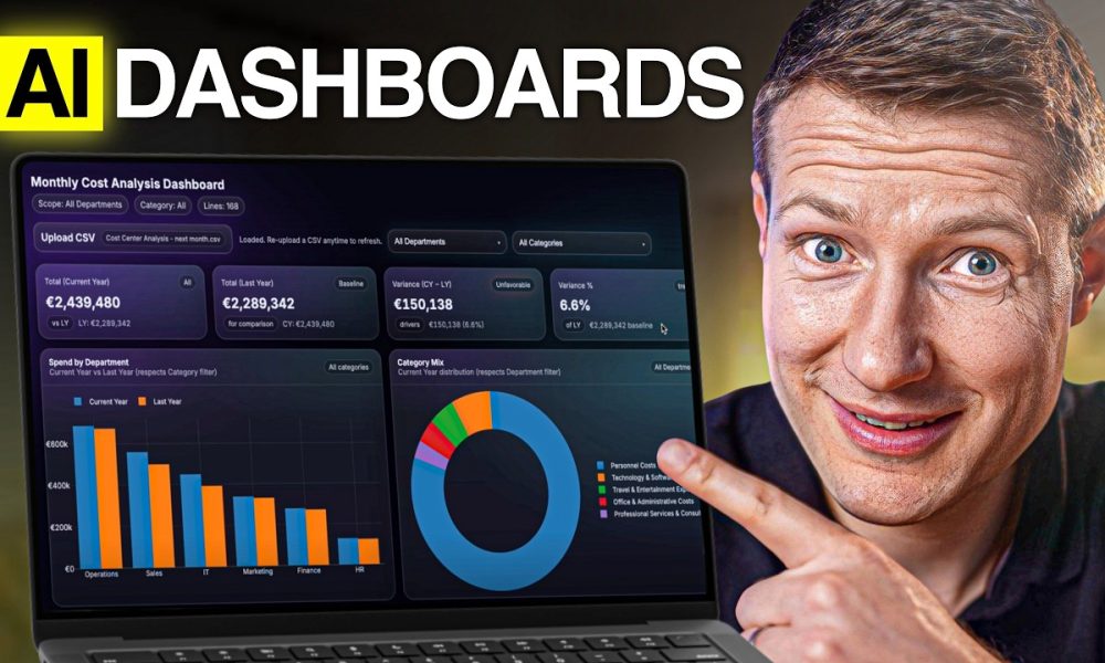 How to Build Finance Dashboards With AI in Minutes