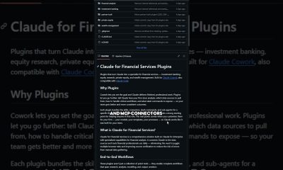 This is an official collection of Claude plugins from Anthropic for financial services workflows