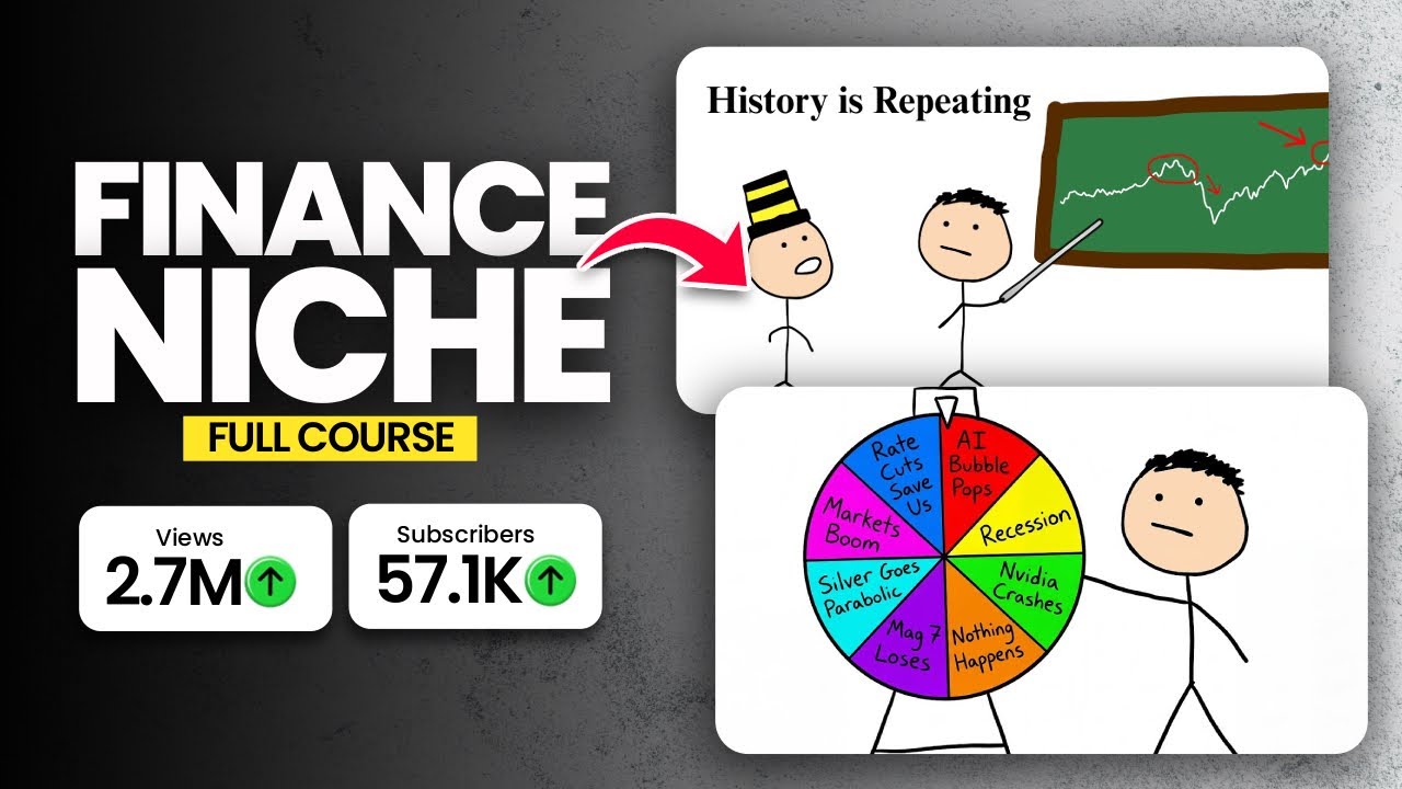 How to Make VIRAL AI stickman Finance Videos (FREE AI Course)