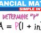 Financial Maths Grade 10 | Simple Interest | Determine P