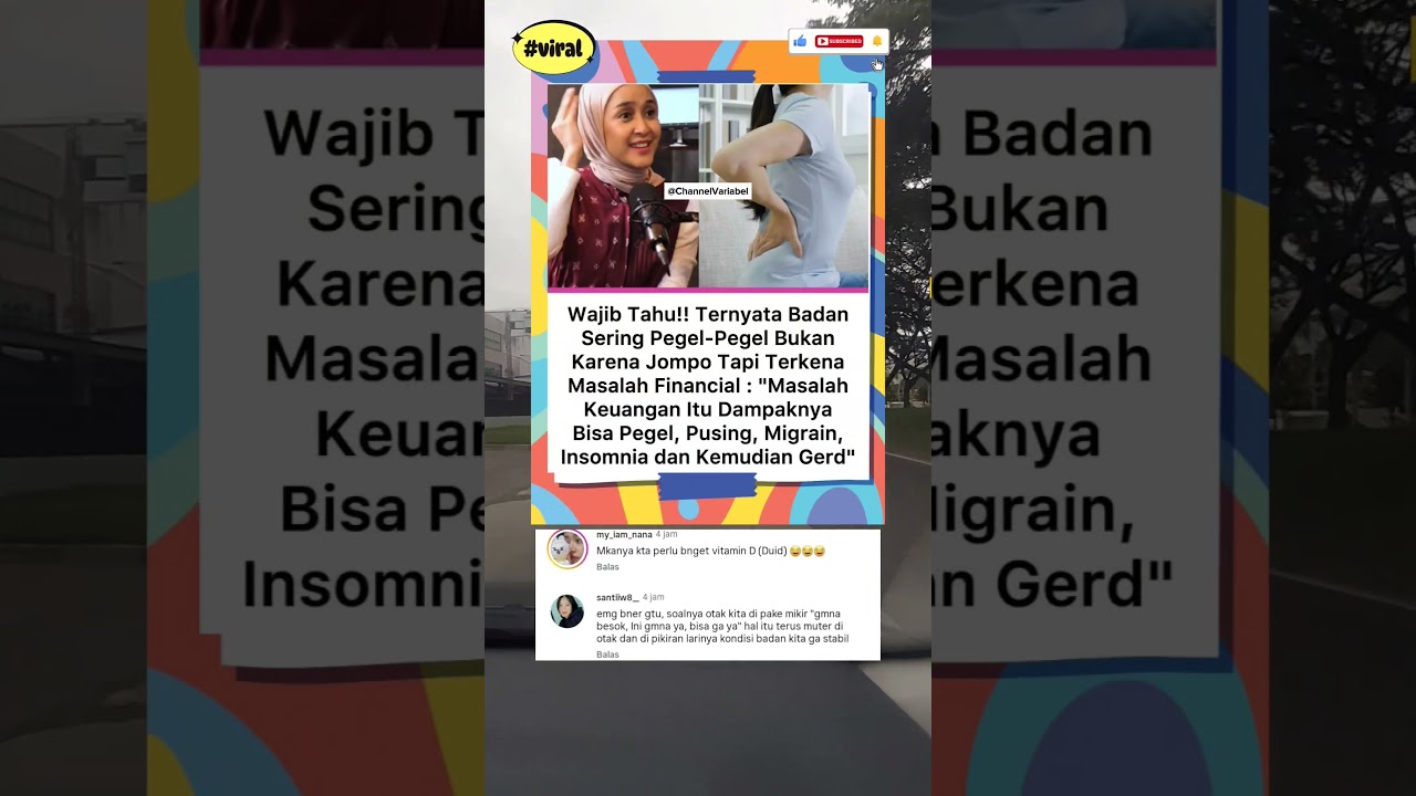 Badan Pegal Karena Masalah Financial #shortvideo