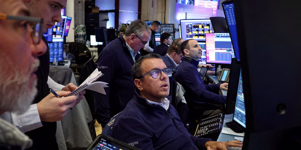 The Dow industrials suffered a third straight session of declines Tuesday.