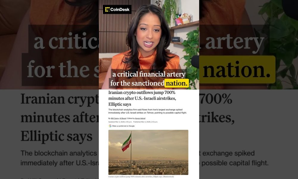 Iran Crypto Outflows Up 700% After U.S.-Israeli Airstrikes