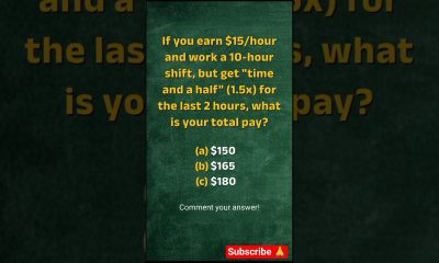 Paycheck Puzzle: Can You Solve This? #quiz #finance #shorts #money