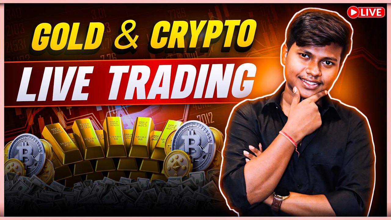 Gold And Crypto Live Trading | Day - 3 | Financial Trader