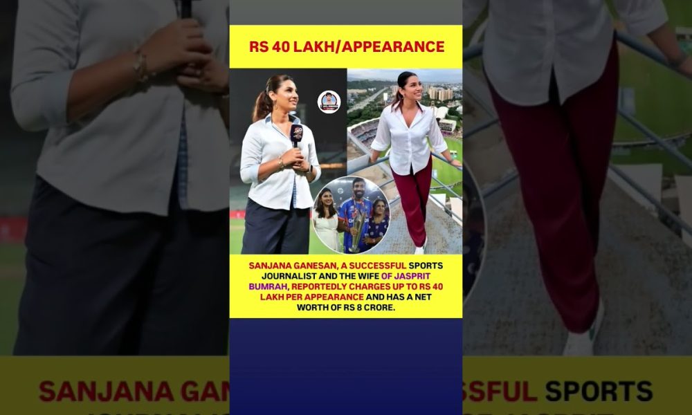 Sanjana Ganesan: Sports Anchor's Career and Financial Overview #viral #shorts #motivation#trending