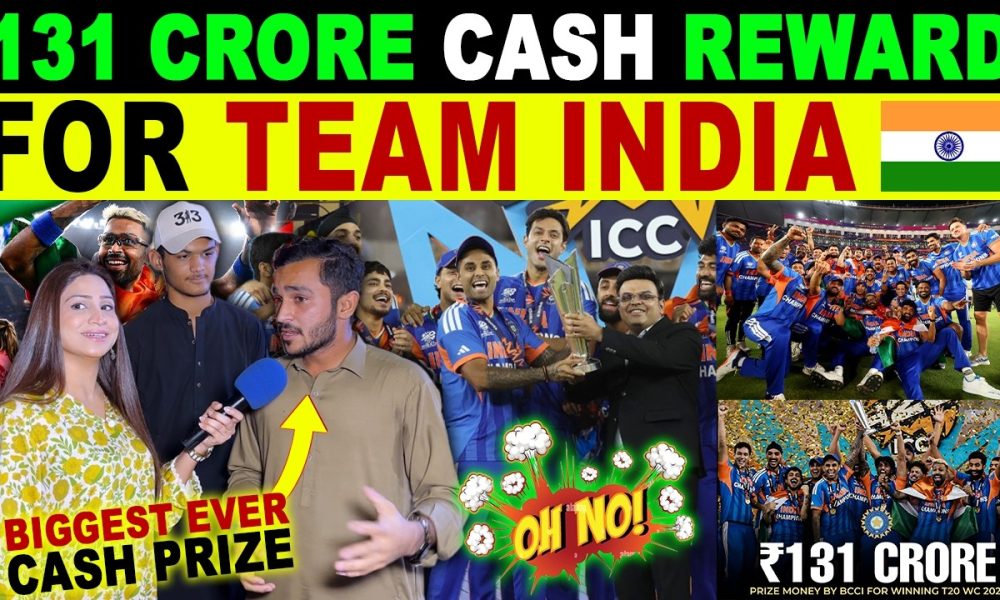 BCCI ANNOUNCED 131 CRORE PRIZE MONEY FOR TEAM INDIA AFTER WINNING T20 WORLD CUP 2026 | PAK REACTIONS