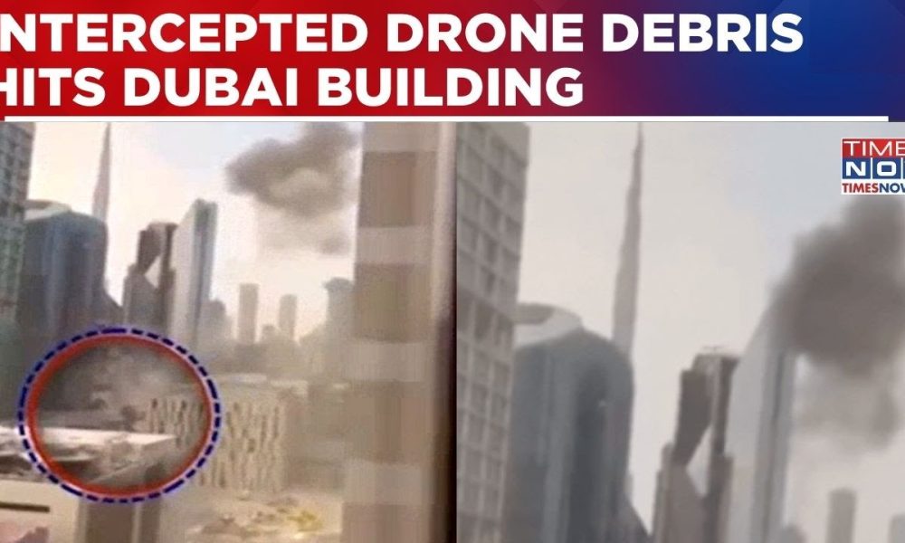 Intercepted Drone Debris Hits Central Dubai Building; Iran Claims Strike Targeted Financial Hub