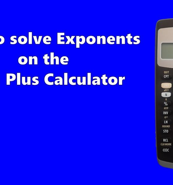 How to solve Exponents on the Texas Instruments BA II Plus Financial Calculator