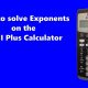 How to solve Exponents on the Texas Instruments BA II Plus Financial Calculator