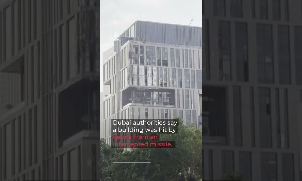 Black smoke seen after blasts in Dubai financial district