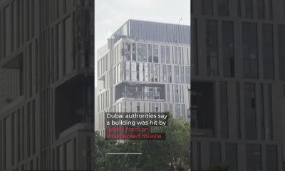 Black smoke seen after blasts in Dubai financial district