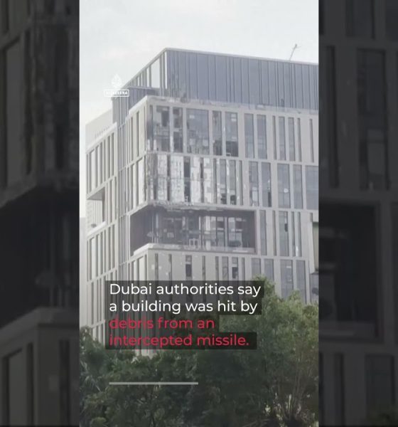 Black smoke seen after blasts in Dubai financial district