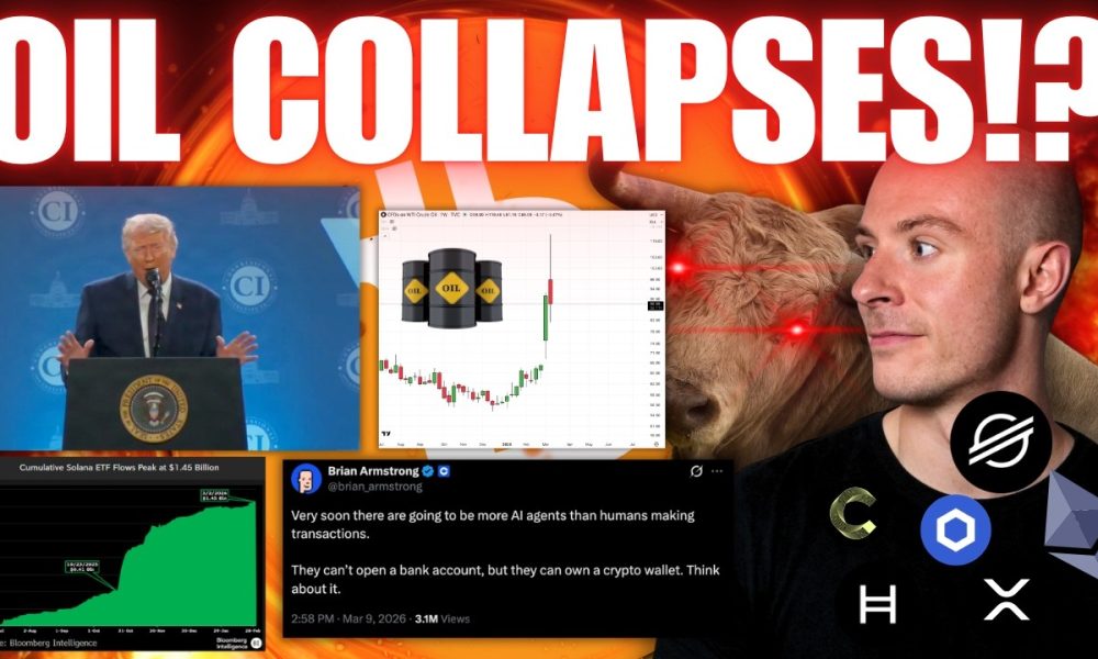 Oil Collapses 30% Plus As Fears Ease.. Markets React!! Institutions Are Buying Crypto RIGHT NOW!!!!!