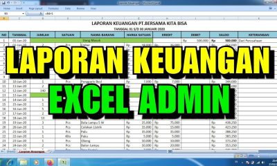 Cara membuat Laporan Keuangan di Excel dengan Cepat