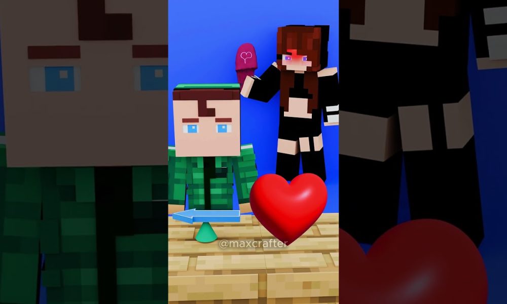 JJ Sister Money or Love?- MAIZEN Minecraft Animation #shorts #school! #minecraft #love #money