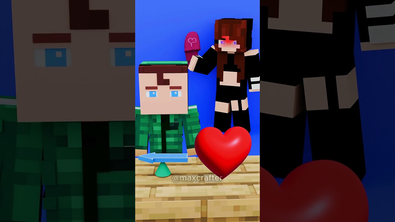 JJ Sister Money or Love?- MAIZEN Minecraft Animation #shorts #school! #minecraft #love #money
