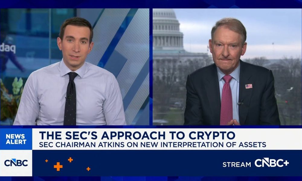 SEC clarifies position on crypto: Chair Atkins on new interpretation of digital assets