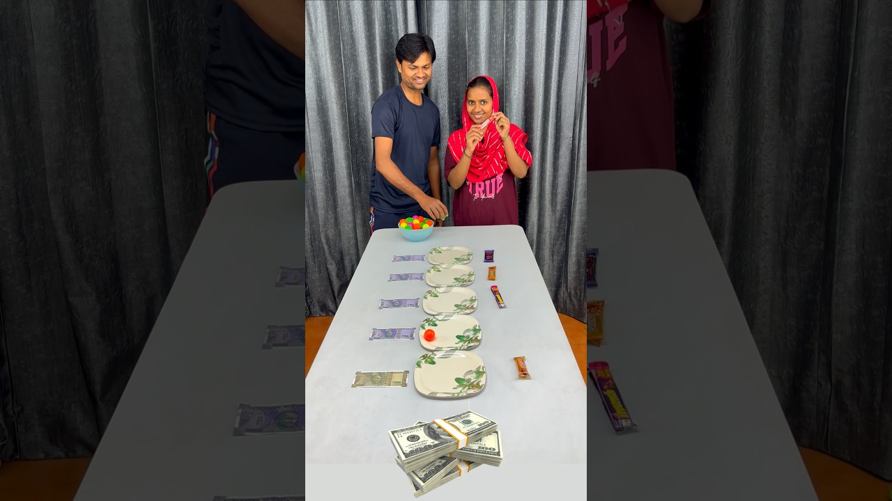 Money or Chocolate #familygamenight #challenge #viral #shorts #gameplay #money #chocolate #funny