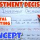 #1 Investment Decision - Capital Budgeting - Financial Management ~ B.COM / BBA / CMA