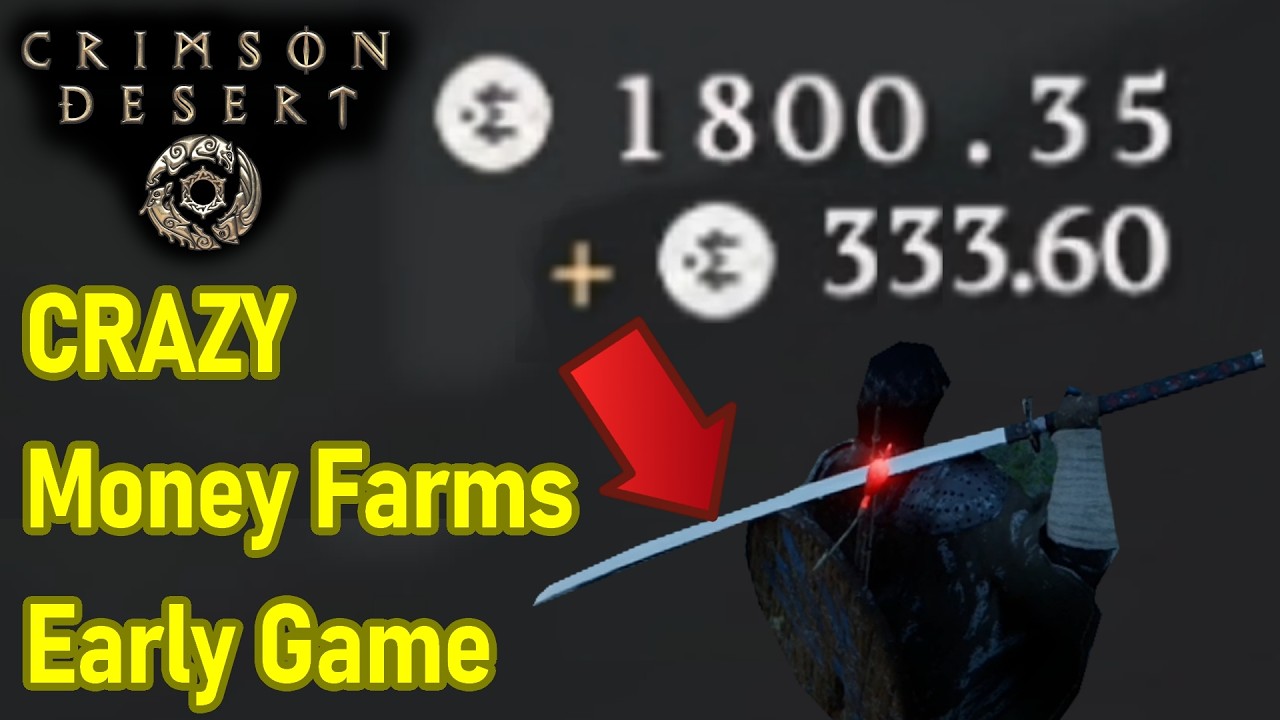 CRAZY Crimson Desert Money Farms Early Game, no Glitch Needed, How to Make Money Fast, Easy Silver