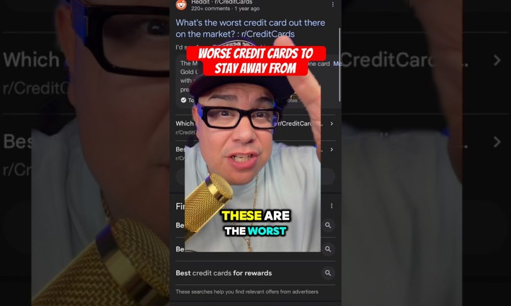 Worse Credit Cards To Stay Away From! #shorts #credit #money #finance #creditcard #badcredit