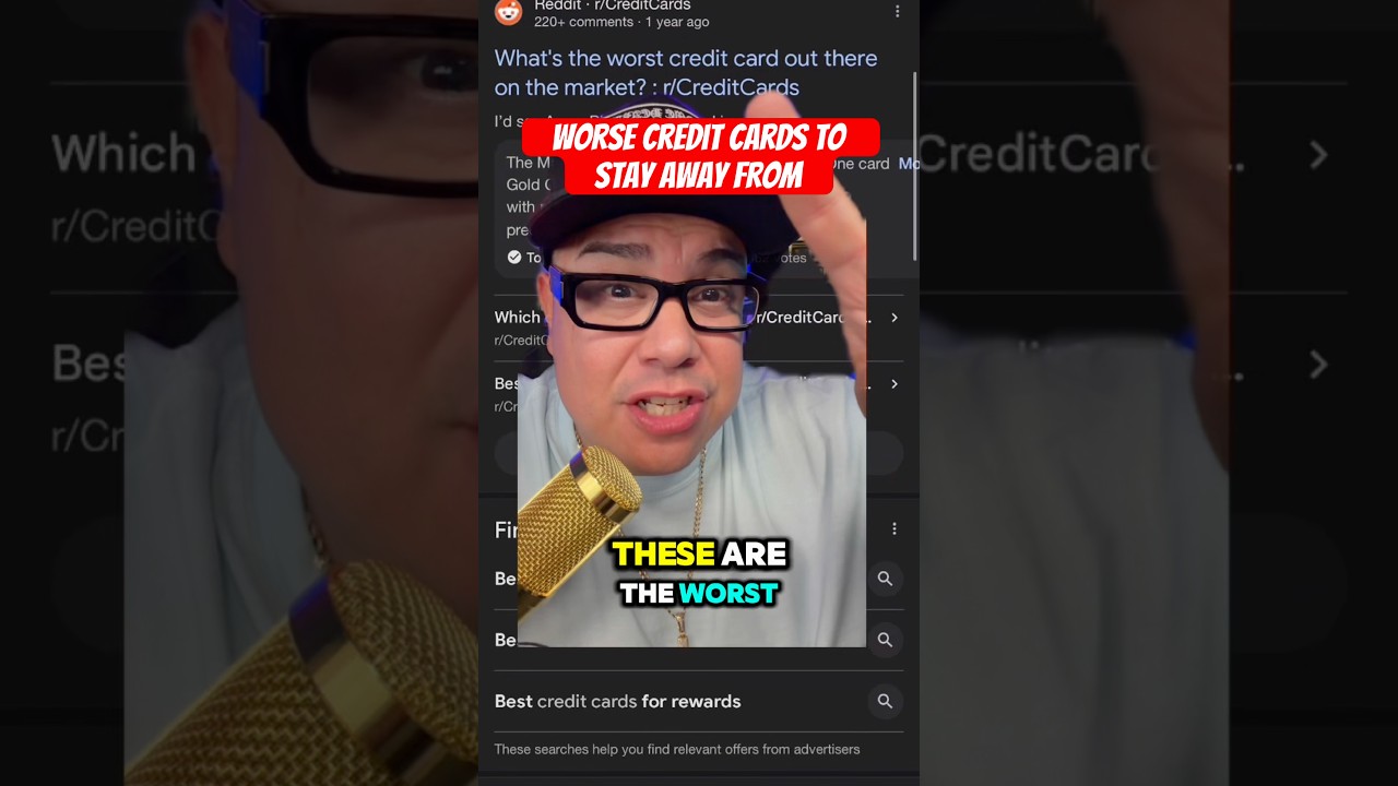 Worse Credit Cards To Stay Away From! #shorts #credit #money #finance #creditcard #badcredit