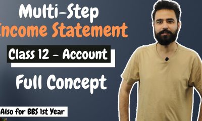 Income Statement in Nepali || Multi Step || Class 12 Account Financial Statement || BBS 1st Year