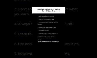 7 Secret Financial Behaviors of the Rich #psychology #money #finance #wealth