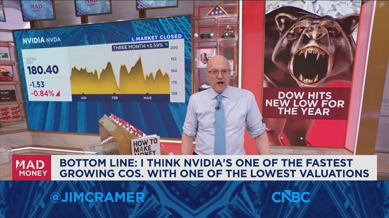 Nvidia's one of the fastest growing companies with one of the lowest valuations, says Jim Cramer