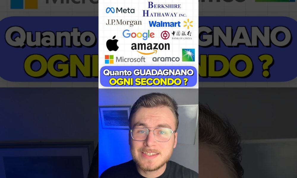 Quanti SOLDI Guadagnano ogni SECONDO? #finance #money #apple #amazon #google