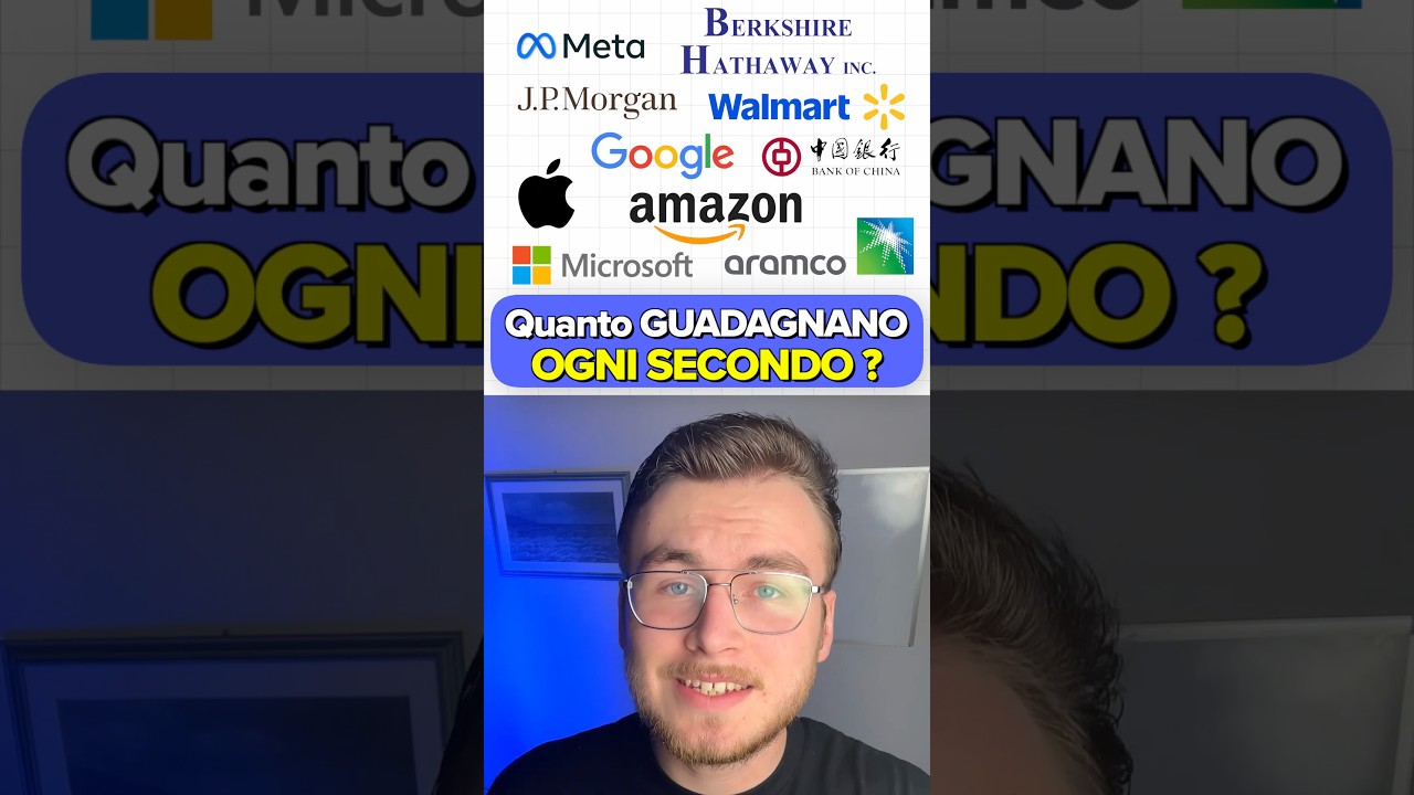 Quanti SOLDI Guadagnano ogni SECONDO? #finance #money #apple #amazon #google