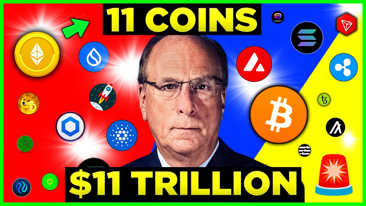 BlackRock CEO Larry Fink goes ALL IN on Crypto! (11 Coins)