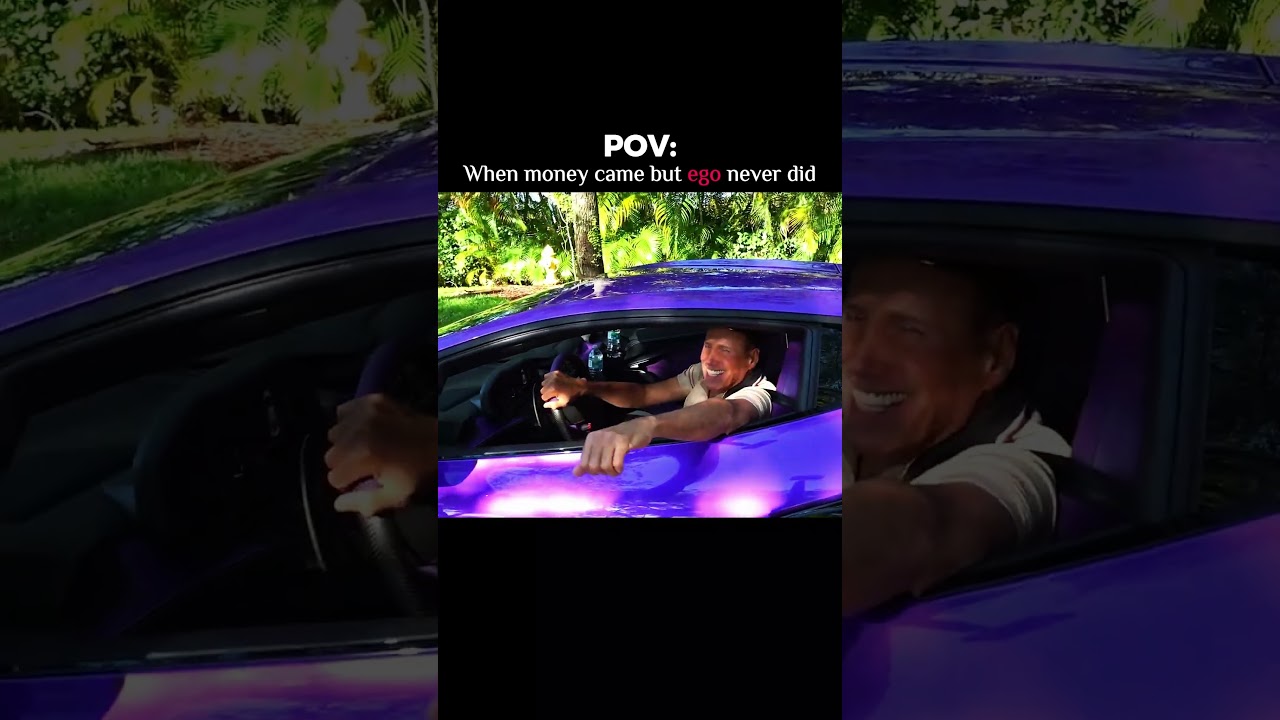 When money came but ego never did