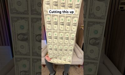 Cutting my own money and spending it #shorts