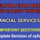 Financial Services Important Questions 6th BBA CALICUT UNIVERSITY EXAM ORIENTED CLASS