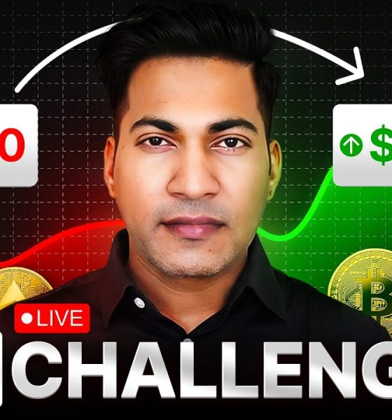 100$ TO 1000$ Challenge | DAY 04 | Crypto and Gold Live Trading