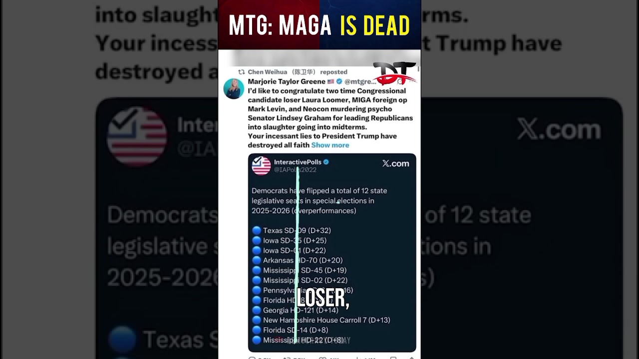 Marjorie Taylor Greene Declares MAGA is Dead #mtg #maga  #breakingnews #viralnews