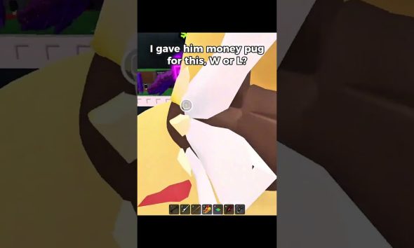 I gave him a money pug for this, W or L? - ( steal a brainrot )